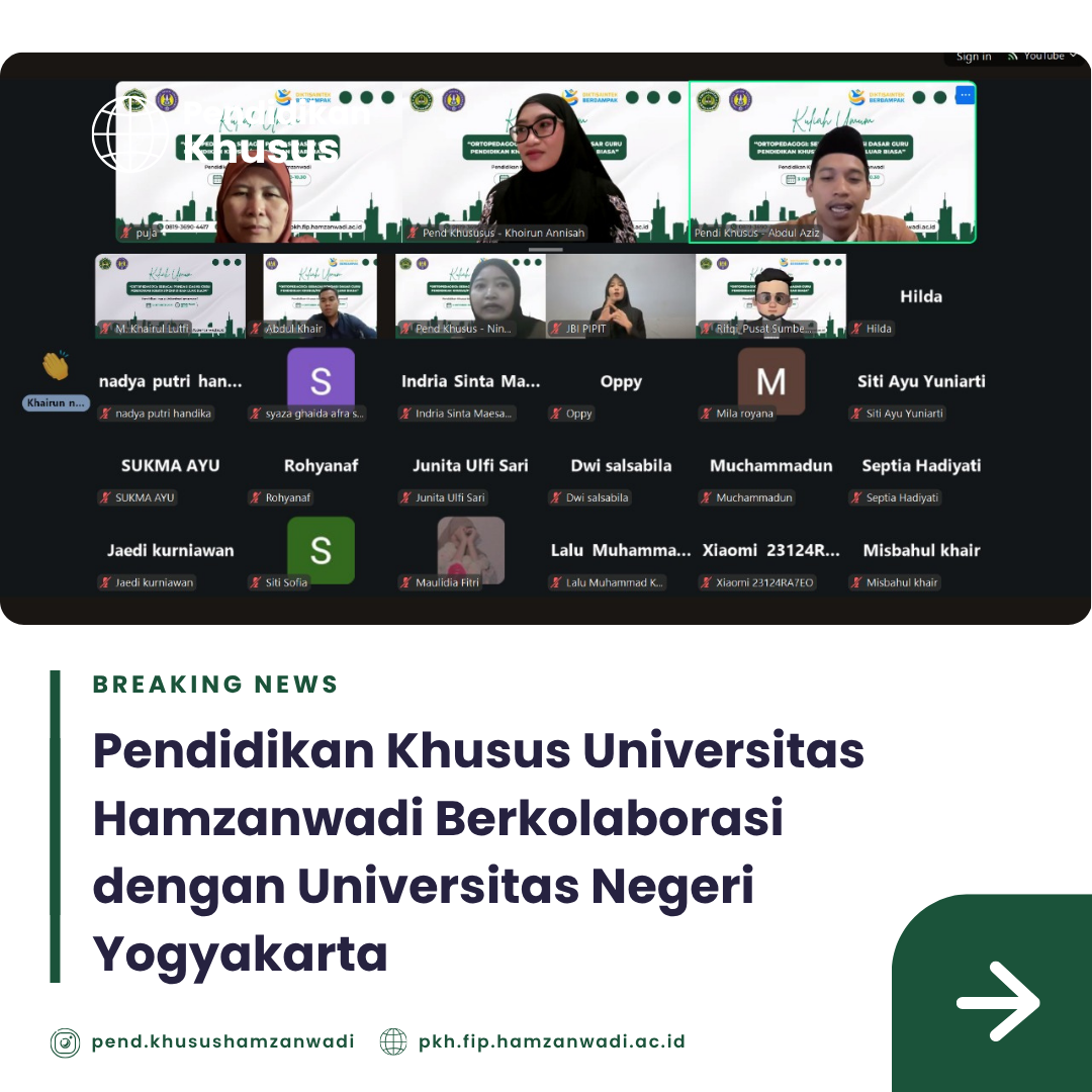 Pendidikan Khusus Universitas Hamzanwadi Berkolaborasi dengan Universitas Negeri Yogyakarta