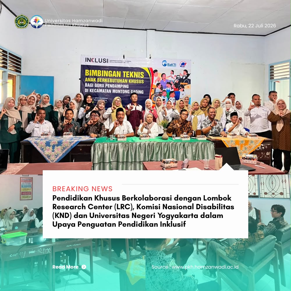 Pendidikan Khusus Berkolaborasi dengan LRC, KND dan UNY dalam Upaya Penguatan Pendidikan Inklusif